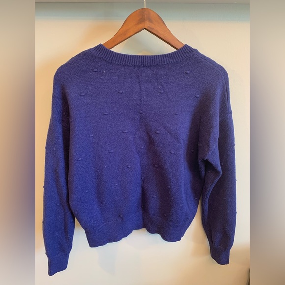 Kendall & Kylie Knit Crewneck Pullover Sweater Royal Blue Medium - Picture 2 of 6